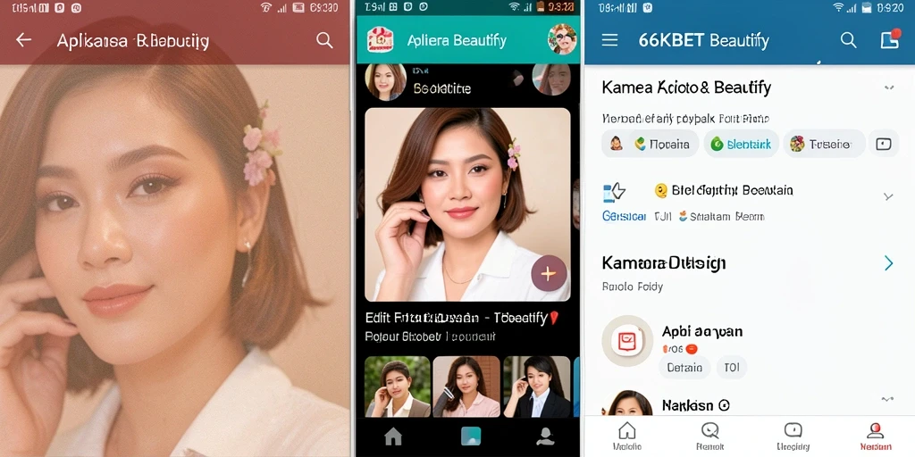Tampilan antarmuka pengguna 66KBET yang menarik dan intuitif untuk edit foto.