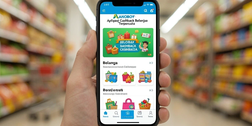 Tampilan antarmuka aplikasi ANOBOY untuk cashback yang menarik.