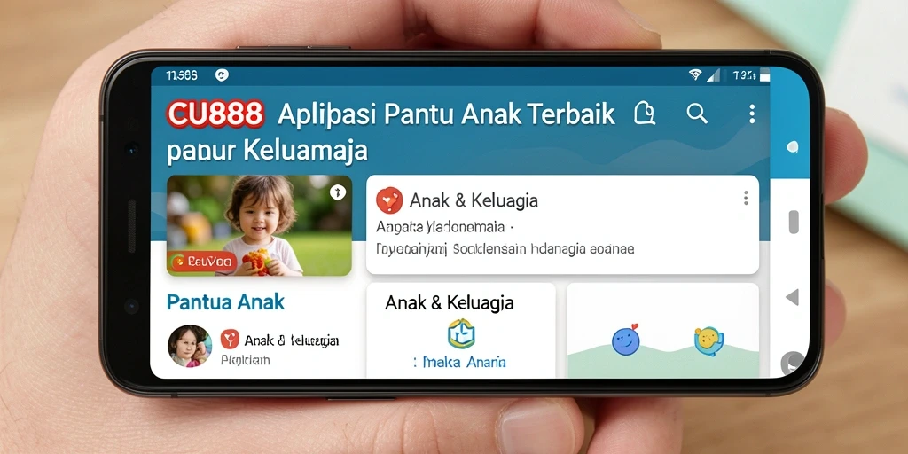 Tampilan antarmuka CU888 yang intuitif memudahkan pemantauan anak.