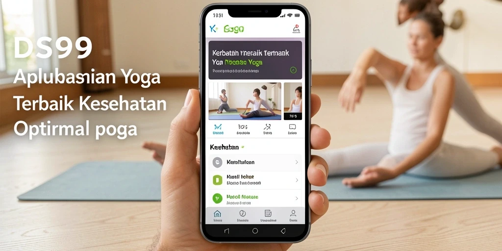 Tampilan antarmuka DS99 yang intuitif untuk sesi yoga.