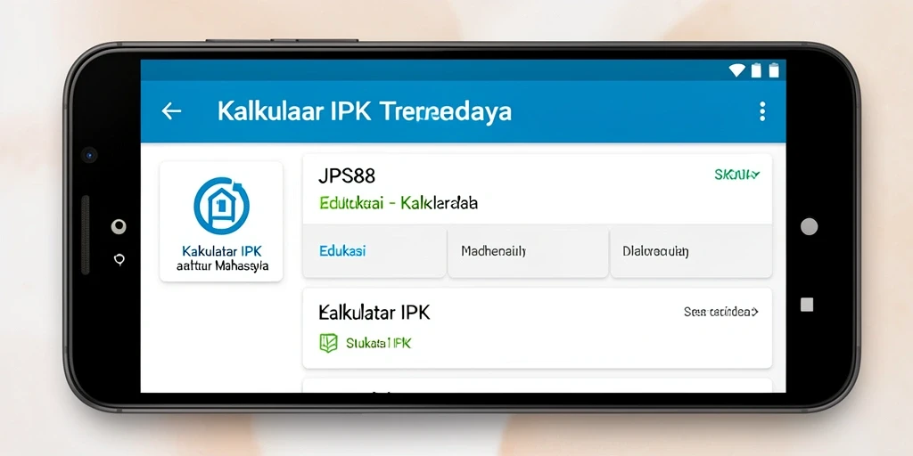 Antarmuka JPS88 yang ramah pengguna untuk Kalkulator IPK.