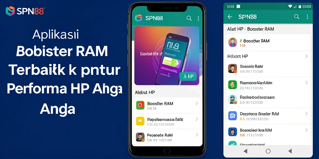 Tampilan antarmuka SPN88 yang menampilkan fungsi pembersihan RAM.